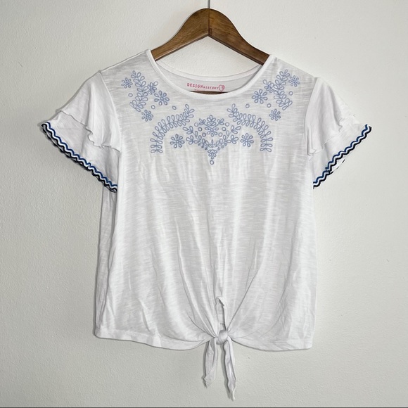 WHITE TOP FOR GIRLS - Sz L - Picture 7 of 7